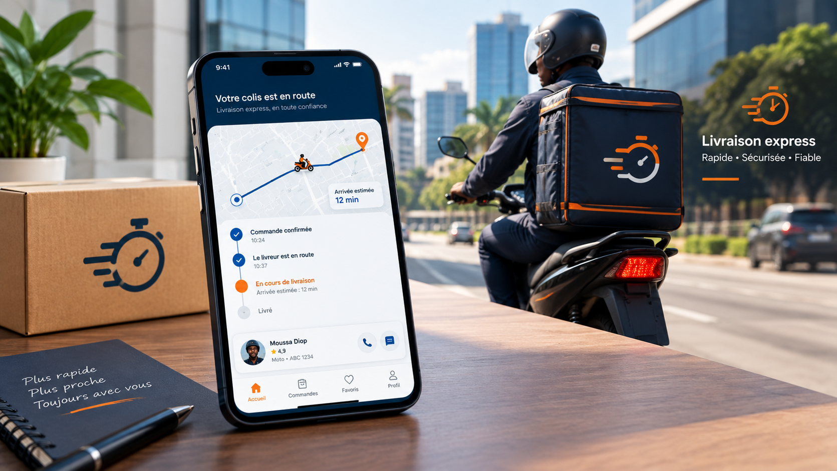 Application mobile de livraison express